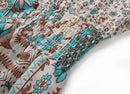 TEELYNN boho long dress Vintage 2023 floral print Chiffon three quarter sleeve v-neck summer Gypsy Hippie women dresses vestidos - M & M Global