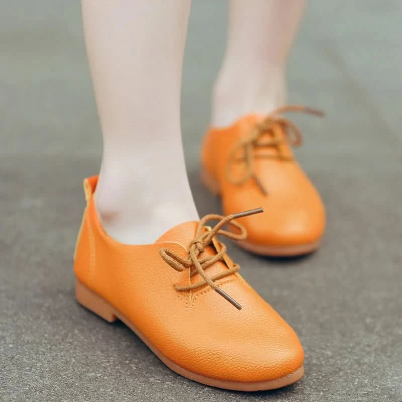 JGSHOWKITO Kids Shoes Boys Shoes Children's Casual Sneakers Girls Flats Candy Color Soft Lace-up Classical Comfortable Hot New - M & M Global