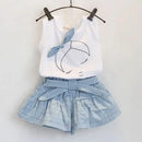 Summer Baby Girls Clothes Toddler Clothing Vest+Shorts 2PCS set Children Girls Costume 0-7Year Infant Outfits kidswear BC1152 - M & M Global