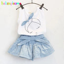 Summer Baby Girls Clothes Toddler Clothing Vest+Shorts 2PCS set Children Girls Costume 0-7Year Infant Outfits kidswear BC1152 - M & M Global
