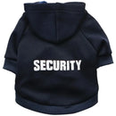 Security Dog Clothes Classic Pet Dog Hoodies Clothes For Small Dog Autumn Coat Jacket for Yorkie Chihuahua Puppy Clothing - M & M Global