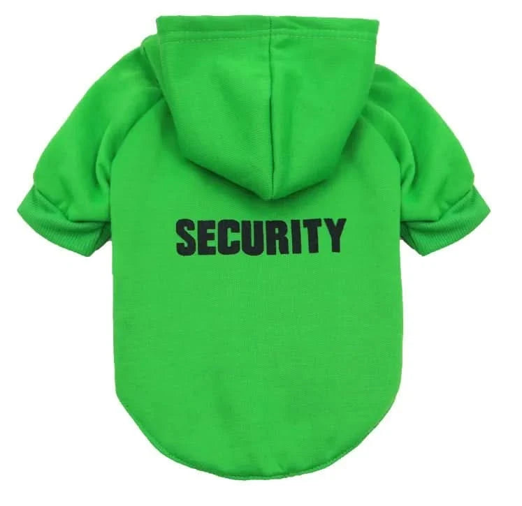 Security Dog Clothes Classic Pet Dog Hoodies Clothes For Small Dog Autumn Coat Jacket for Yorkie Chihuahua Puppy Clothing - M & M Global