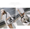 Women Silver Fitness Gym Bag Traveling Bags Glitter Sac De Sport For Men Training Travel Tas Sports Outdoor Gymtas Sporttas xa32