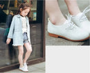 JGSHOWKITO Kids Shoes Boys Shoes Children's Casual Sneakers Girls Flats Candy Color Soft Lace-up Classical Comfortable Hot New - M & M Global