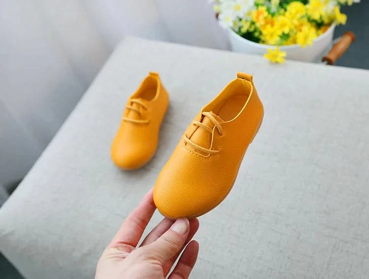 JGSHOWKITO Kids Shoes Boys Shoes Children's Casual Sneakers Girls Flats Candy Color Soft Lace-up Classical Comfortable Hot New - M & M Global