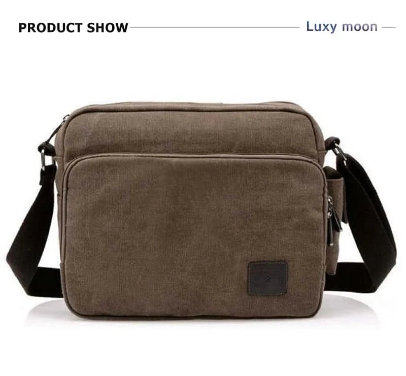 High Quality Multifunction Canvas Bag travel bag men messenger bag brand men's crossbody bag luxury vintage style briefcase w304 - M & M Global