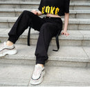 Womens Army Pants Casual Joggers Black Streetwear High Waist BDU Camo Army Hunting Trousers Korea Japan ouc347
