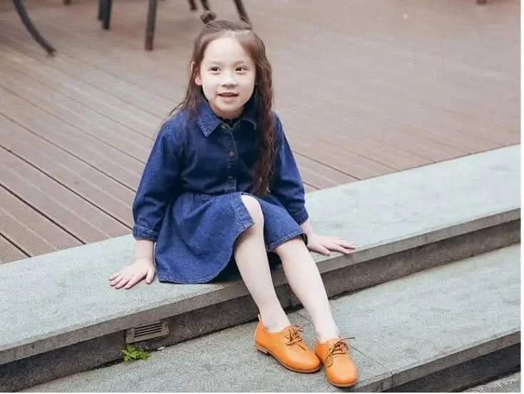 JGSHOWKITO Kids Shoes Boys Shoes Children's Casual Sneakers Girls Flats Candy Color Soft Lace-up Classical Comfortable Hot New - M & M Global