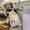 Fashion Big Student Backpack NEW Badge Rucksack Girls School Bag High Capacity Women Backpack Female Cute Leisure Travel Mochila - M & M Global