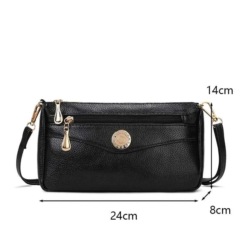 Crossbody Bags for Women PU Leather Messenger Bags Female Multiple Pocket Shoulder Bags Ladies Square Messenger Phone Purse - M & M Global