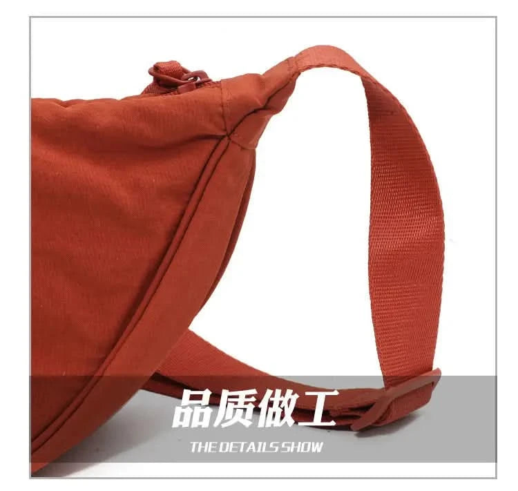 Simple Design Women's Messenger Bag Fashion Ladies Nylon Hobos Small Shoulder Bags Vintage Female Girls Purse Cloth Handbags - M & M Global