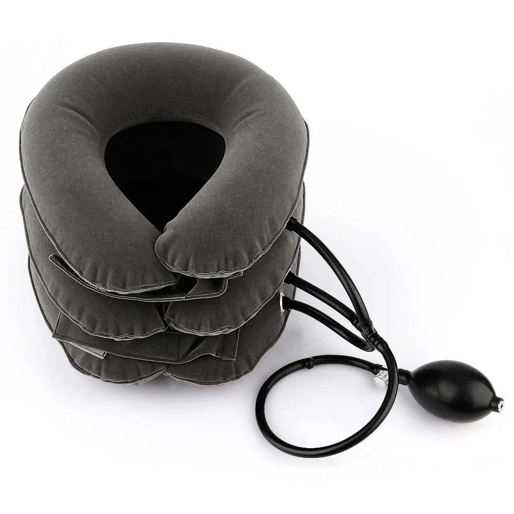 Cervical Neck Traction Medical Correction Device Cervical Support Posture Corrector Neck Stretcher Relaxation Inflatable Collar - M & M Global