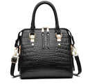 Yogodlns Luxury Crocodile Pattern Handbag Women Winter New PU Leather Tassel Shoulder Bag Brands Design Handle Bag Lady Purse - M & M Global