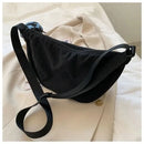 Simple Design Women's Messenger Bag Fashion Ladies Nylon Hobos Small Shoulder Bags Vintage Female Girls Purse Cloth Handbags - M & M Global
