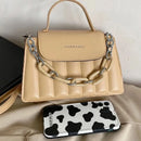 New Chains Shoulder Bag Women Solid Color Crossbody Bag Designer Messenger Handbag and Purse Luxury Top-handle Bag feminina - M & M Global