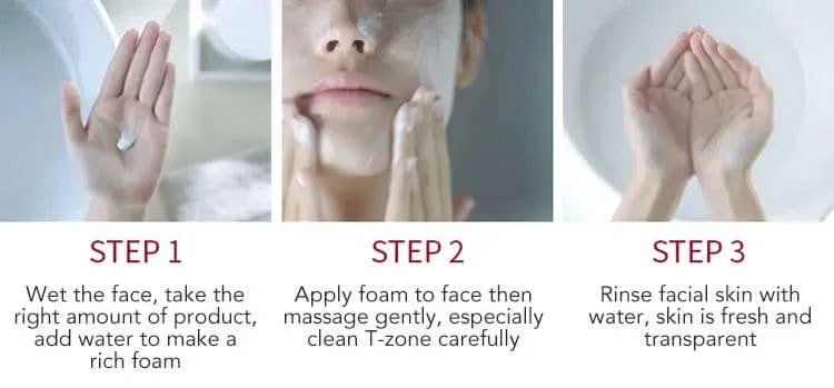 AILKE Whitening Remove Black Spots Facial Cleanser Refreshing Foaming Oil Control Non-irritating With Amino Acid Women Face Care - M & M Global