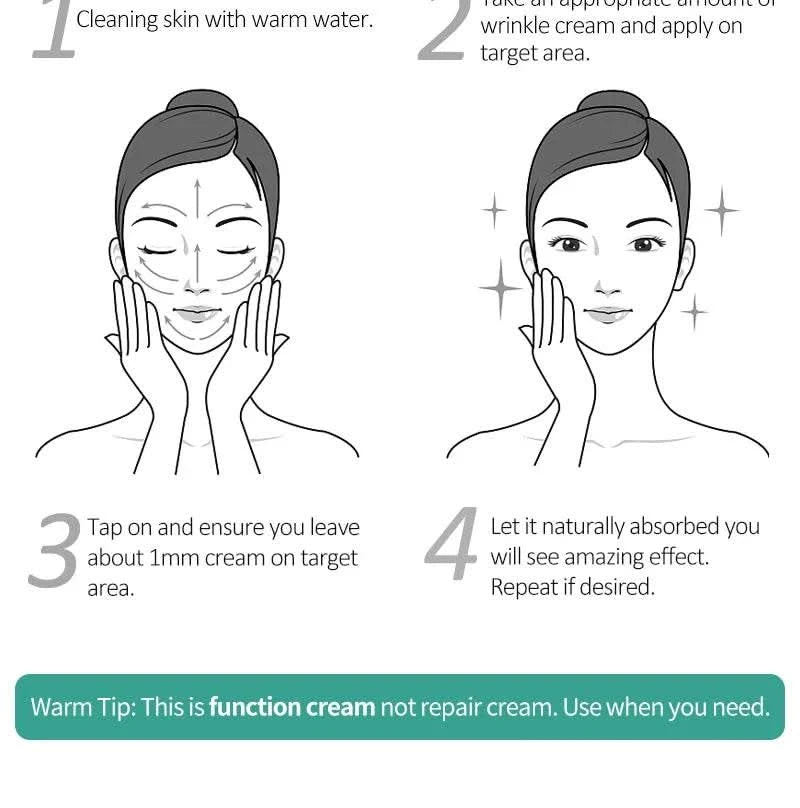 AUQUEST 5 Seconds Instant Anti Wrinkle Face Cream Peptide Anti Aging Lifting Firming Nourish Facial Cream Skin Care - M & M Global