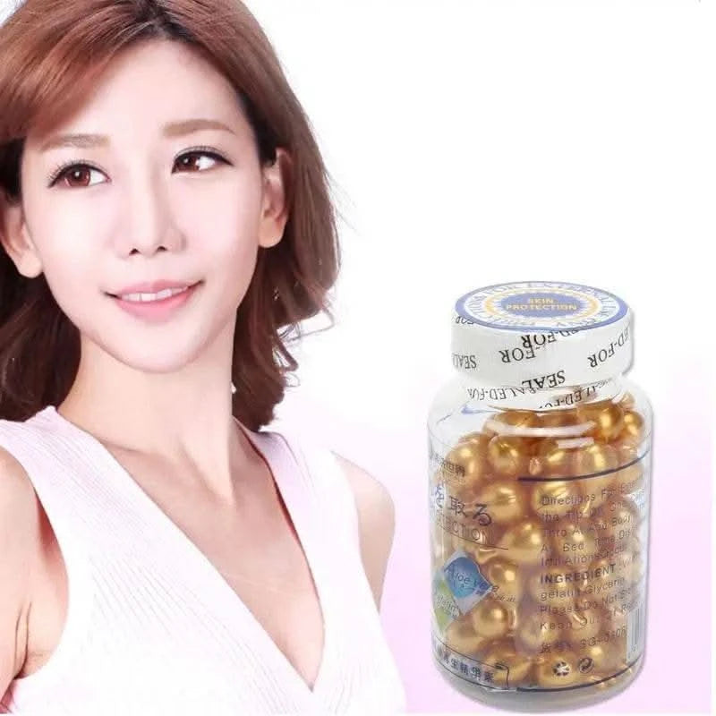 3pcs Vitamin E Extract Capsules Moisturizing and hydrating Ve Serum Facial Capsule 90pcs/bottle - M & M Global