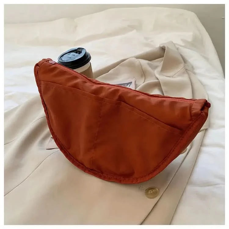 Simple Design Women's Messenger Bag Fashion Ladies Nylon Hobos Small Shoulder Bags Vintage Female Girls Purse Cloth Handbags - M & M Global