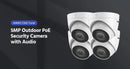 ANNKE C500 Ultra HD 5MP POE Camera IP67 Weatherproof Security Network White Dome 2.8mm EXIR Night Vision Email Alert PoE Camera