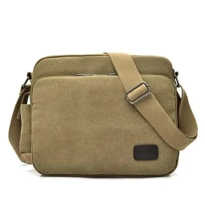 High Quality Multifunction Canvas Bag travel bag men messenger bag brand men's crossbody bag luxury vintage style briefcase w304 - M & M Global