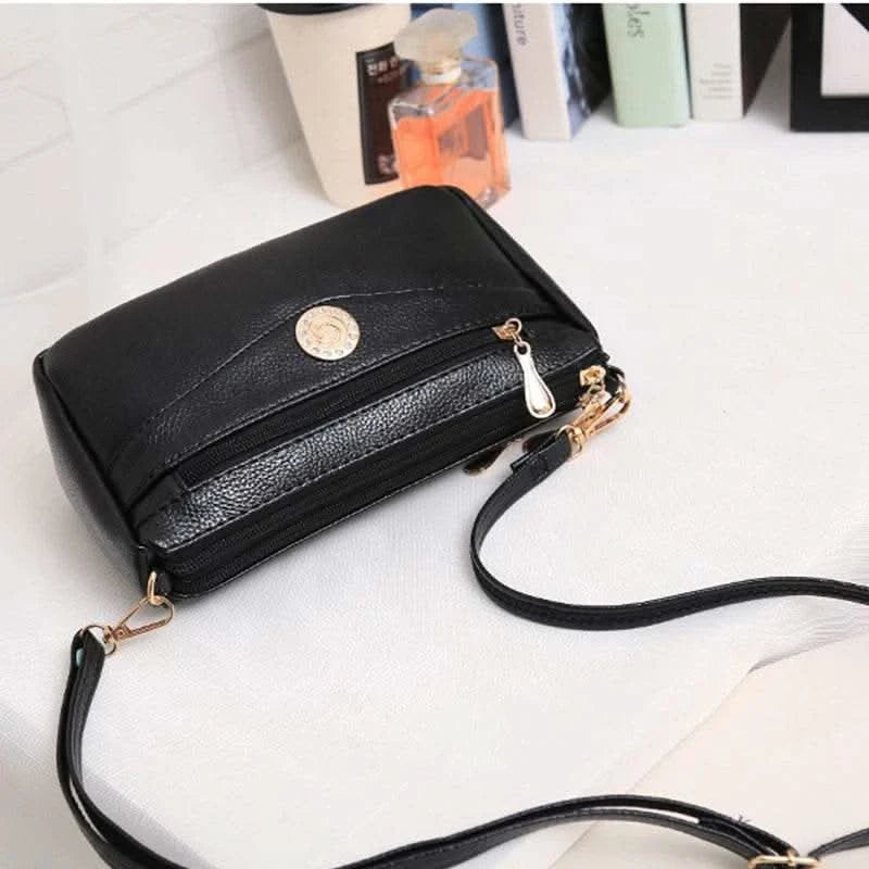 Crossbody Bags for Women PU Leather Messenger Bags Female Multiple Pocket Shoulder Bags Ladies Square Messenger Phone Purse - M & M Global