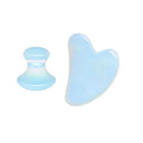 Opal Jade Massage Roller Gouache Scraper Set Natural Gouache Stone Face Lifting Tool Massager For Facial Gua Sha Anti Wrinkle - M & M Global