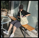 Women Vintage Handbag Canvas Teenager Shoulder Tote Bags Messenger Bags Ladies Casual Handbag Crossbody Purse - M & M Global
