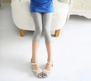 3-15Y girls spring summer pants calf-length leggings short Candy Color pants girls legging Knee Length baby girls cotton pants - M & M Global