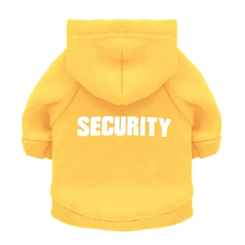 Security Dog Clothes Classic Pet Dog Hoodies Clothes For Small Dog Autumn Coat Jacket for Yorkie Chihuahua Puppy Clothing - M & M Global