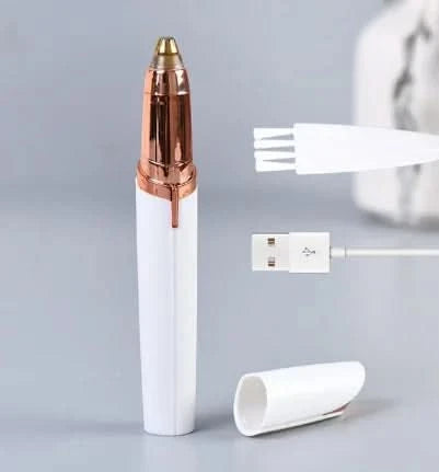 USB Electric Eyebrow Trimmer Makeup Painless Eye Brow Epilator Mini Shaver Razors Portable Facial Hair Remover Women Depilator - M & M Global