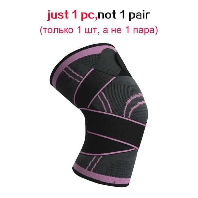 1 Piece Of Sports Men's Compression Knee Brace Elastic Support Pads Knee Pads Fitness Equipment Volleyball Basketball Cycling - M & M Global