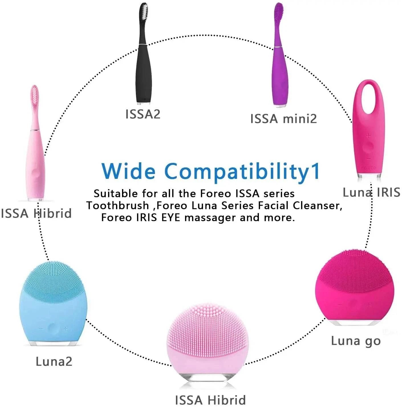 DC 3.5*1.35MM Replacement Charger Cord for FOREO Luna Facial Cleanser Foreo Luna/ 2/ 3/ Luna Mini/Luna Mini 2/FOREO ISSA Series - M & M Global