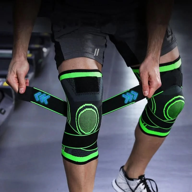1 Piece Of Sports Men's Compression Knee Brace Elastic Support Pads Knee Pads Fitness Equipment Volleyball Basketball Cycling - M & M Global