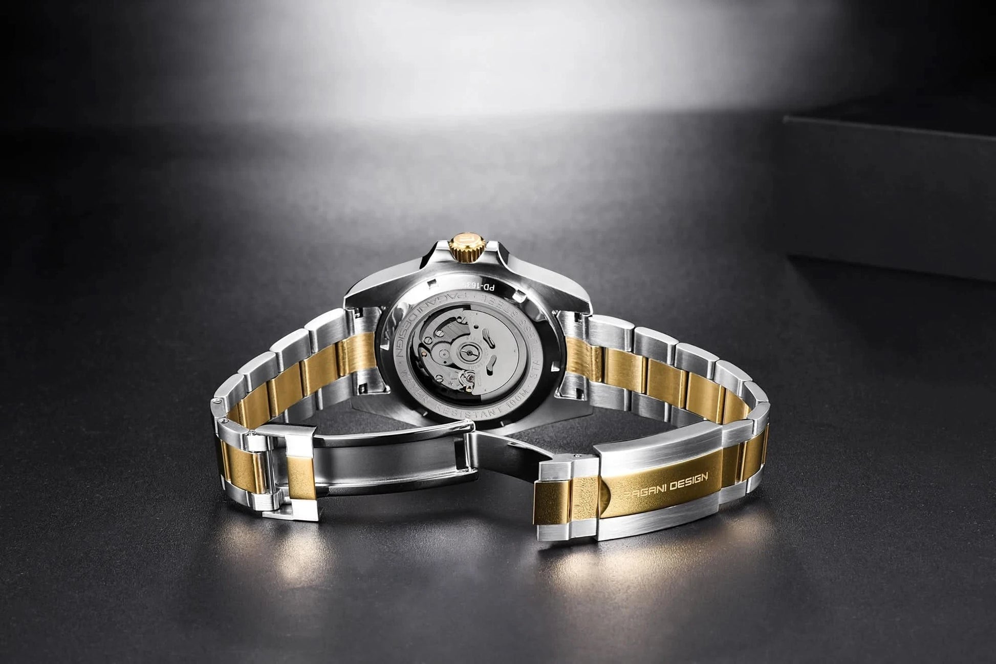 PAGANI DESIGN Luxury Sapphire Glass Men Automatic Watch 100m Waterproof Stainless Steel men mechanical wristwatches montre homme - M & M Global