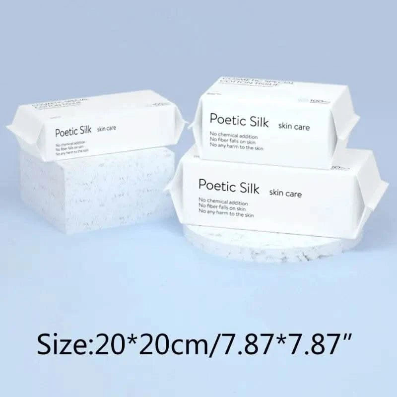50/100pcs Disposable Face Towel Travel Cotton Makeup Wipes Facial Cleansing - M & M Global