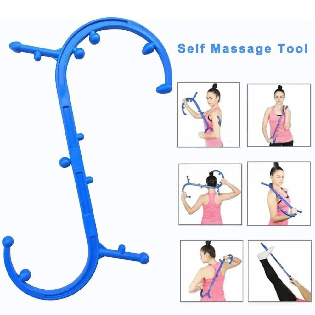 Deep Pressure massage tool body massager Trigger Point Self Massage Stick Body Muscle Relief Back Massager Thera Cane - M & M Global