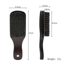 Natural Boar Bristle Beard Brush Men Facial Hair Cleaning Brush Professional Hairbrush Shaving Tools Beard Mustache Brushes - M & M Global