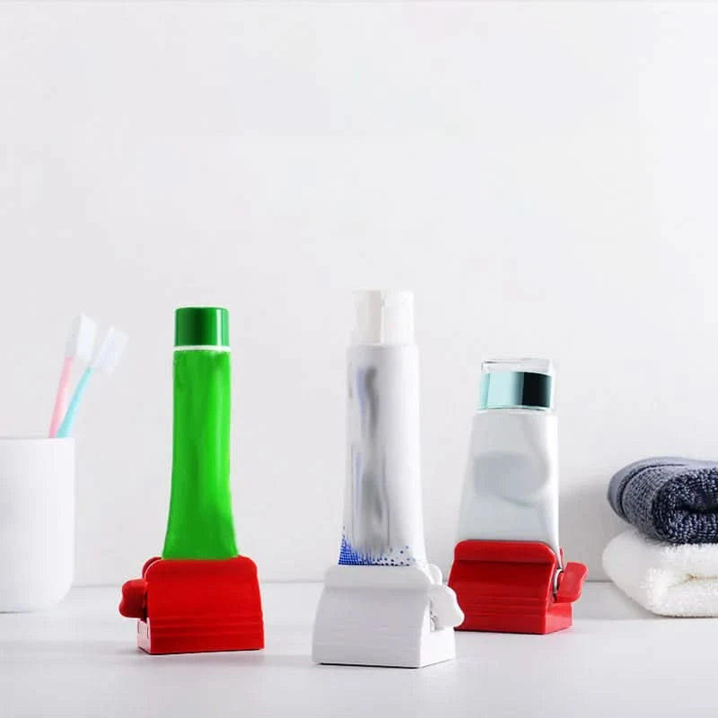 New Bathroom Accessories Toothpaste Squeezer Tooth Paste Dispenser Tube Squeezer Facial Cleanser Press Rolling Holder for Kids - M & M Global