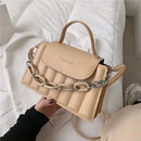 New Chains Shoulder Bag Women Solid Color Crossbody Bag Designer Messenger Handbag and Purse Luxury Top-handle Bag feminina - M & M Global