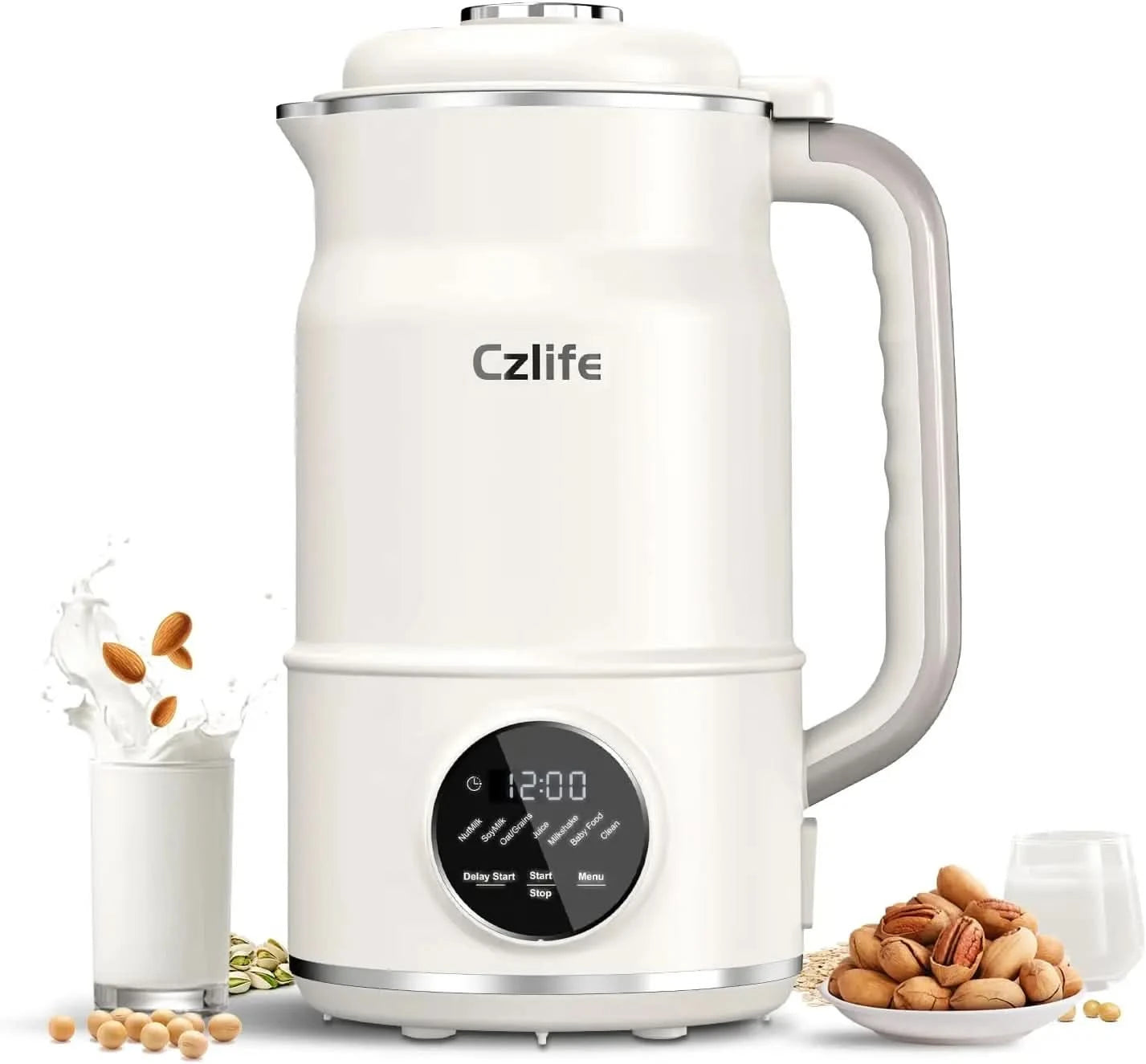 N7 Nut Milk Maker, 50oz (1.5L) Automatic Soy Milk Maker Machine for Homemade Oat Milk, Nutmilk, Juice, Milkshake, Baby Food, Gra - M & M Global
nut milk maker
almond milk maker
soy milk machine
oat milk maker
plant-based milk
vegan milk machine
automatic soy milk maker
homemade milk maker
baby food maker
smoothie blender
juice extractor
centrifugal juicer
1.5L milk maker
50oz capacity blender
kitchen appliances
non-dairy milk
dairy-free milk maker
electric milk maker
self-cleaning milk maker
multi-function 
