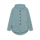 Fashion Trend Autumn and Winter Press-pleated Printed Turn-collar Long-sleeved Shirt Two-piece Furry Coat