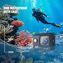 SJCAM SJ4000 Air Action Camera with 4K Video 30M Waterproof 2.4G WiFi Sports Camera Action Cam Sports Camera bicycle motorcycles - M & M Global