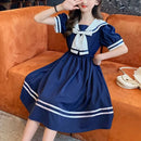 Girls School Dress Summer Dresses for Kids Costume Preppy Style School Teenagers Children Clothes Vestidos Dresses - M & M Global