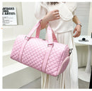Duffle Tote Gym Fitness Bags for Woman PU Leather Handbag Travel Luggage Shoulder Sports Shoes Pocket Weekend Crossbody Bags
