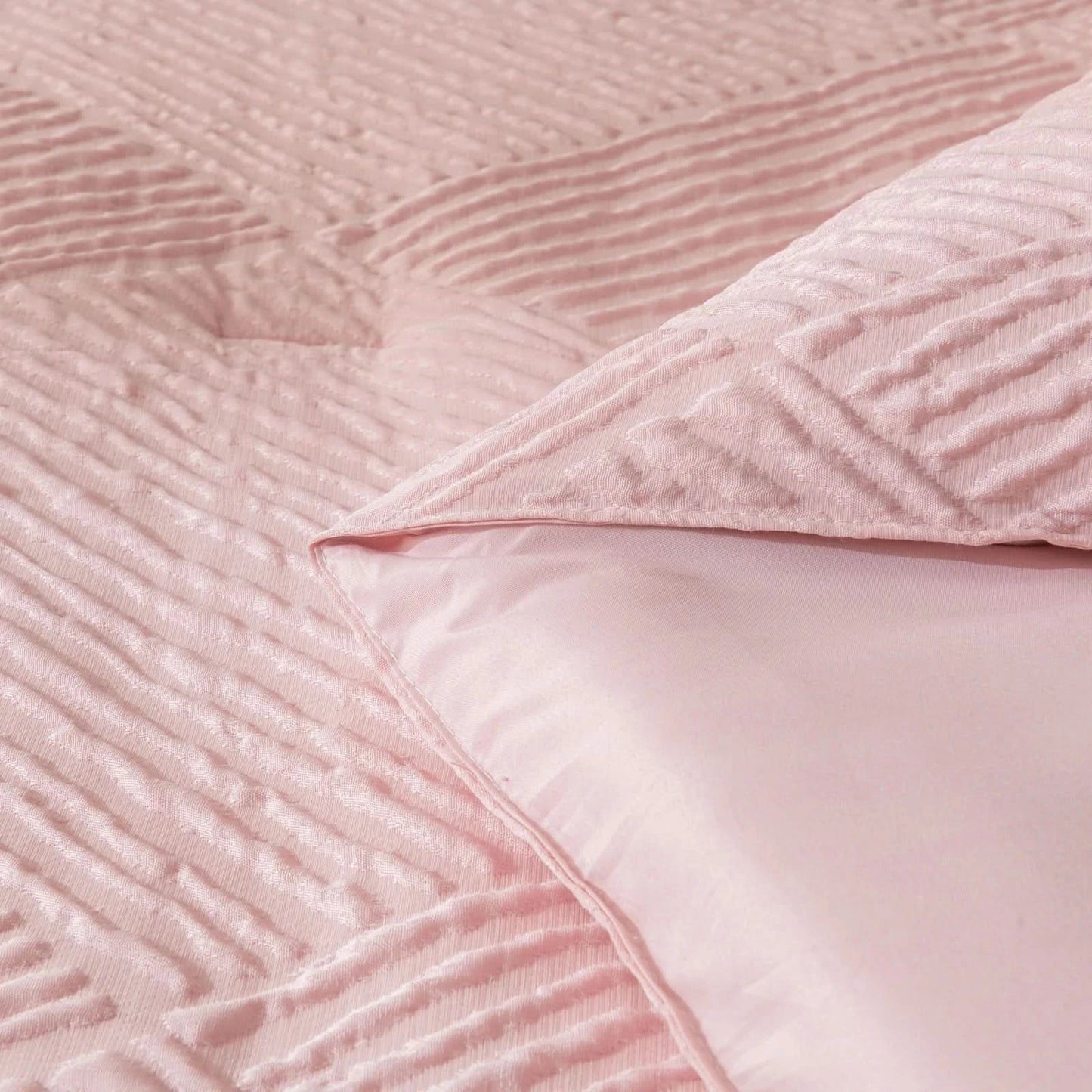 solid striped check Comforter set, soft microfiber, lightweight and breathable, easy to care for - bedding set for all seasons