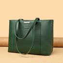 Solid Color Luxury Handbag Women Bags Designer HIgh Quality Leather Shoulder Bags for Women 2024 High Capacity Shopping Tote Bag - M & M Global