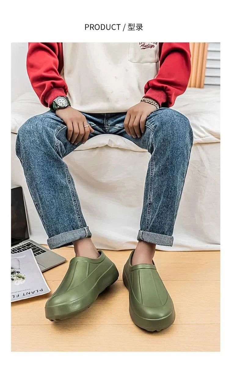 A Pair of Men's Wear-Resistant Men's Casual Shoes, Non-Slip, Wear-Resistant, Waterproof Work Shoes, Casual Sports Shoes for Men - M & M Global