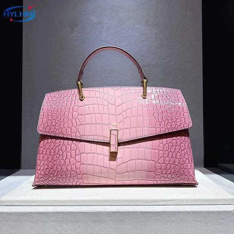 Crocodile Pattern Leather Women's Handbags Luxury Fashion Lady Shell Shoulder Crossbody Bag Top Handle Messenger Bags - M & M Global
