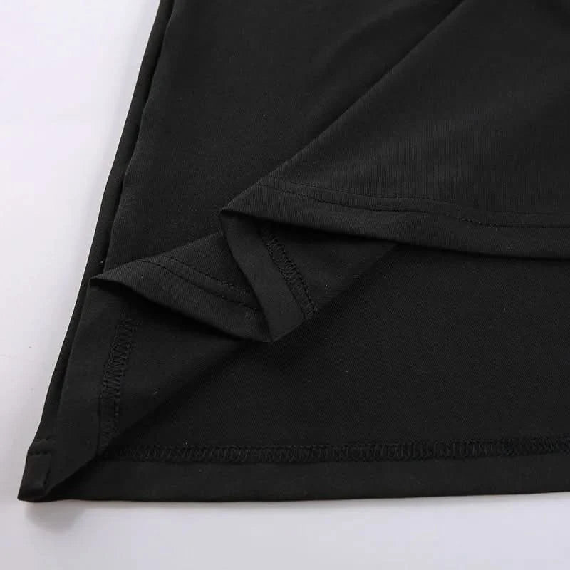 Fashion Strappy Ruched Sexy Black Dress Irregular Elegant Backless Long Dress Party Summer Dresses Women Clothes Vintage Dress - M & M Global
